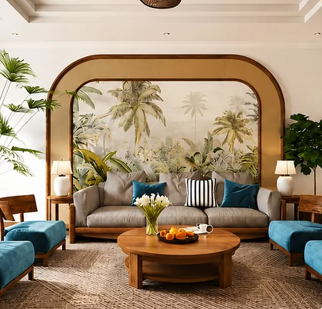 Family Lounge interior by Samar Furnishers