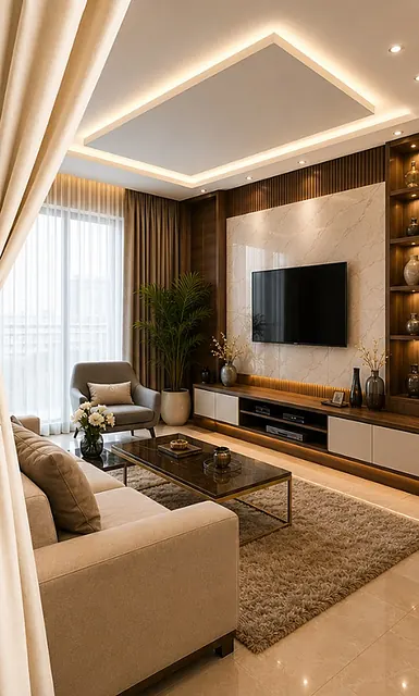 Drawing Room interior by Samar Furnishers