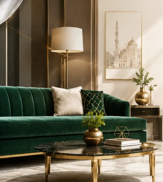 Emerald velvet — Samar Furnishers interior