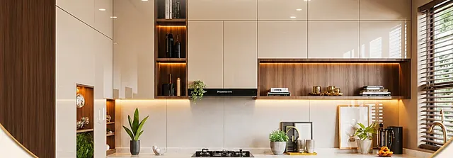 Kitchen interior by Samar Furnishers